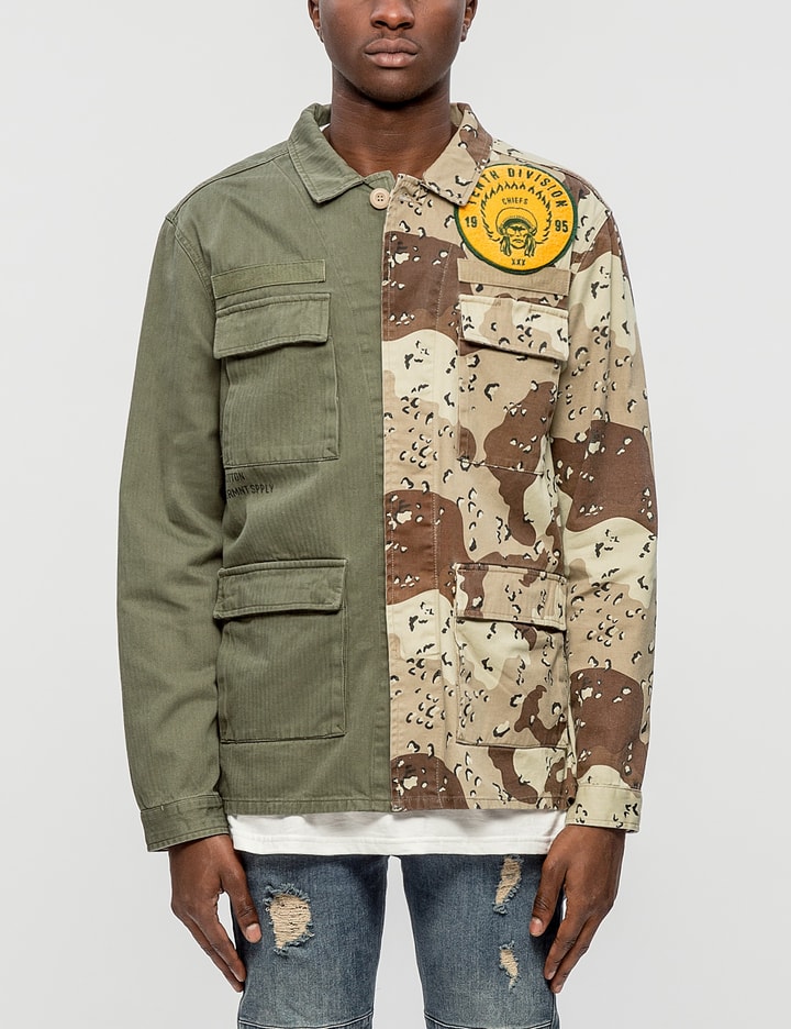 Vintage Split Military Shirt Placeholder Image