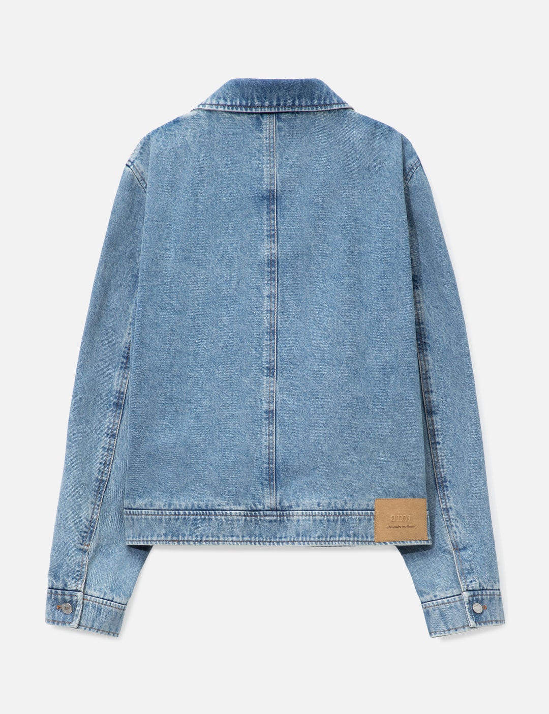 Contrasted Ami De Coeur Zipped Jacket view 9