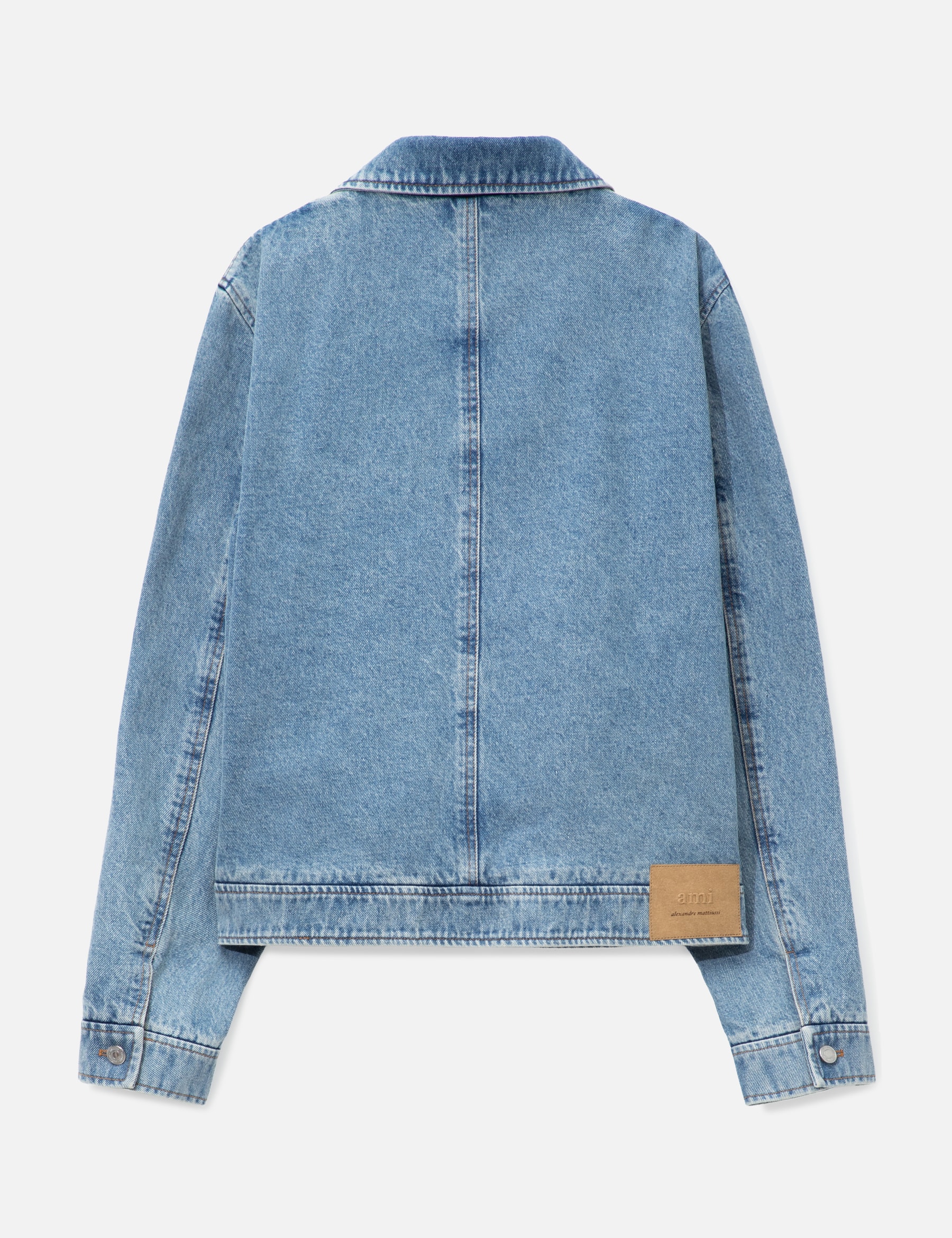 Contrasted Ami De Coeur Zipped Jacket view 17