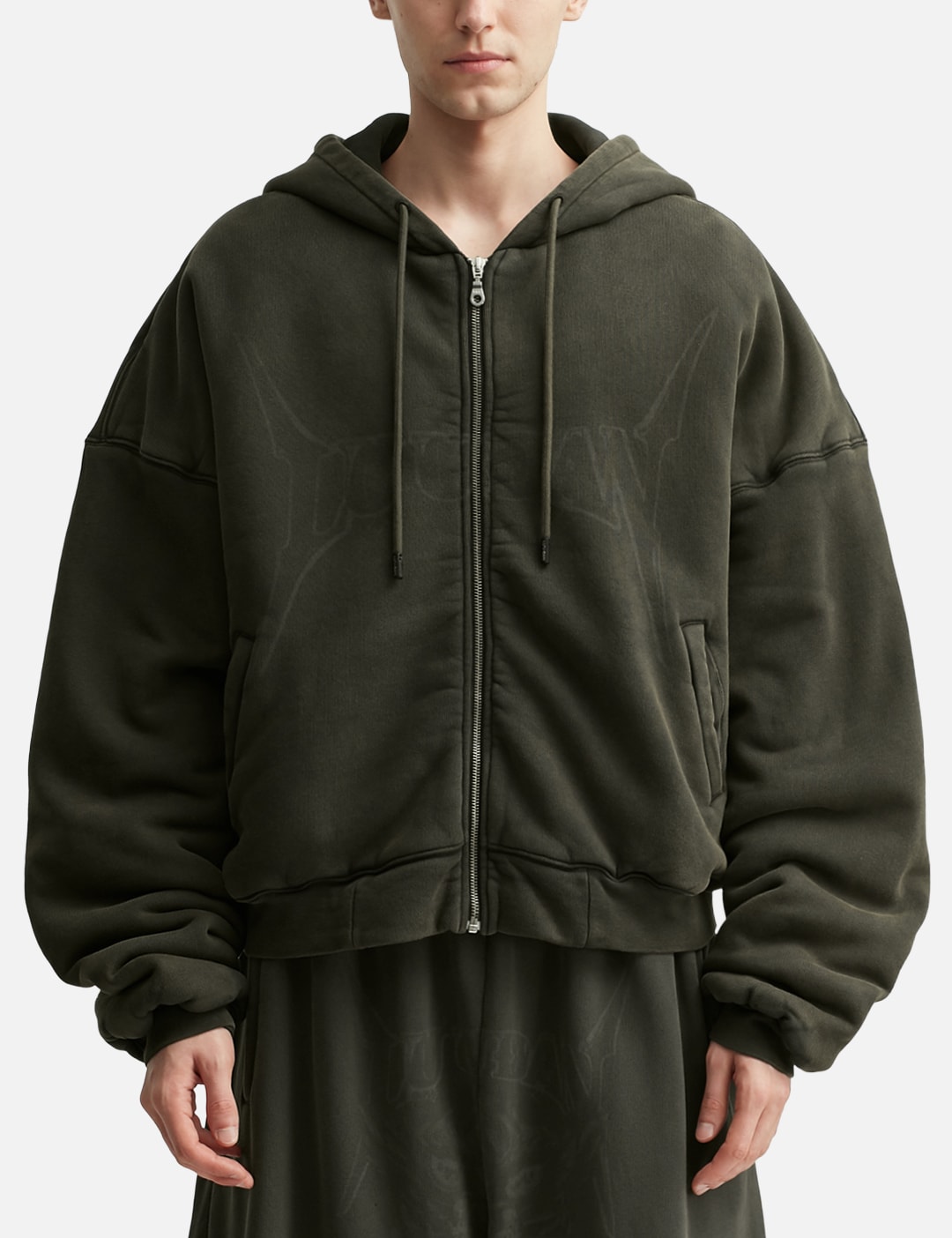Washed Out Zip Up Hoodie view 12