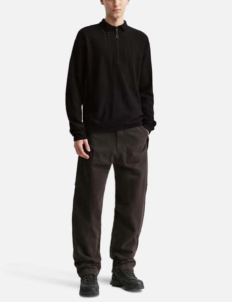 Pinched Wool Knit Polo view 14