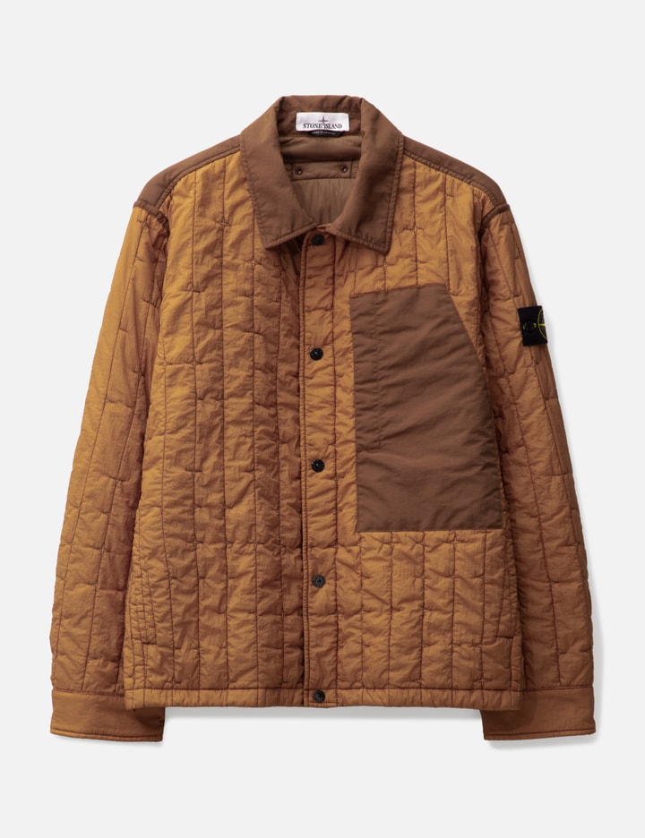 Stone Island Quilted Nylon Stella Blouson In Brown