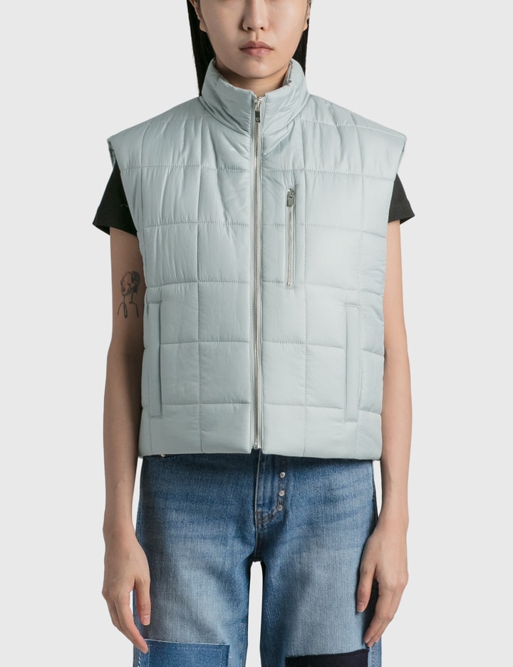 QUILTED ZIP POCKET VEST Placeholder Image