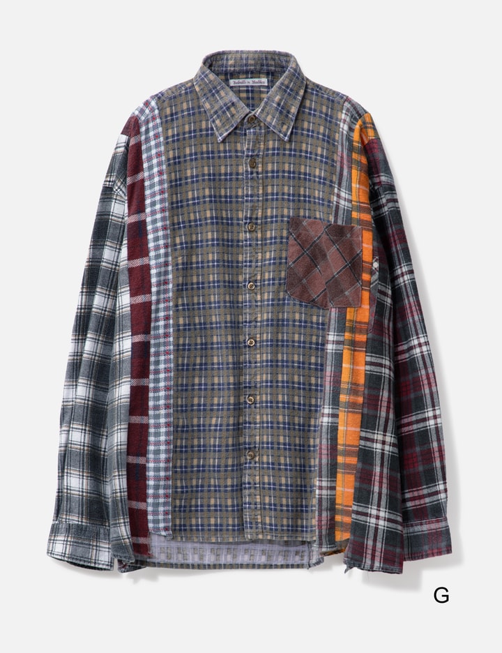 7 Cuts Wide Flannel Shirt Placeholder Image