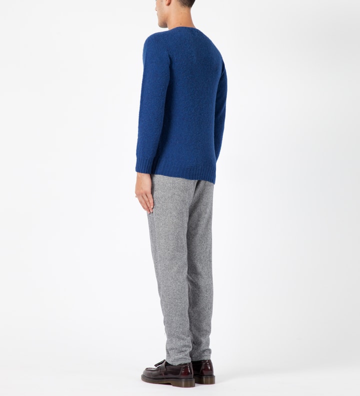 Blue Leckie C-Neck Shaggy Sweater Placeholder Image