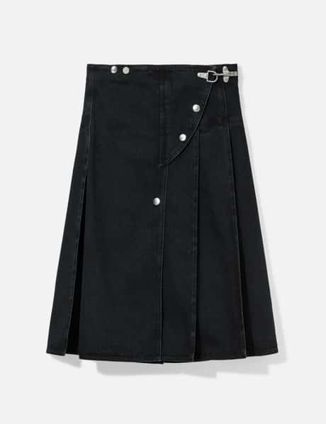 Marni Pleated Denim Skirt