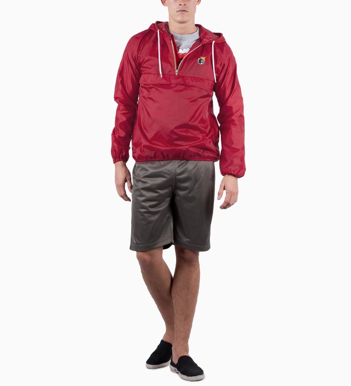 Red Circuit Windbreaker Jacket Placeholder Image