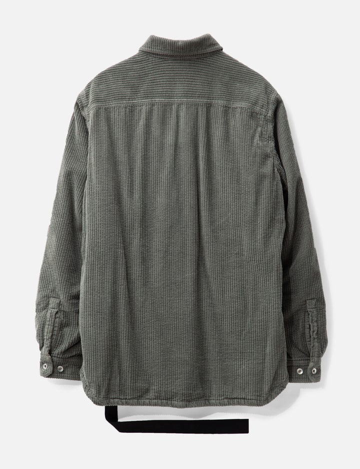 Rick Owens Drkshdw Corduroy Two-pocket Shirt Jacket In Blue