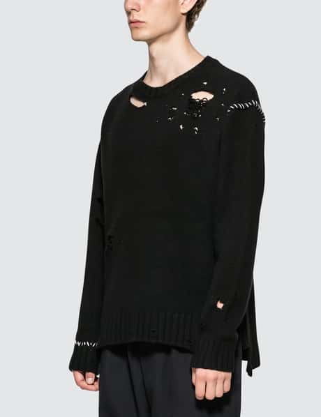 AMBUSH® - Damaged Knit Sweater | HBX - Globally Curated Fashion 