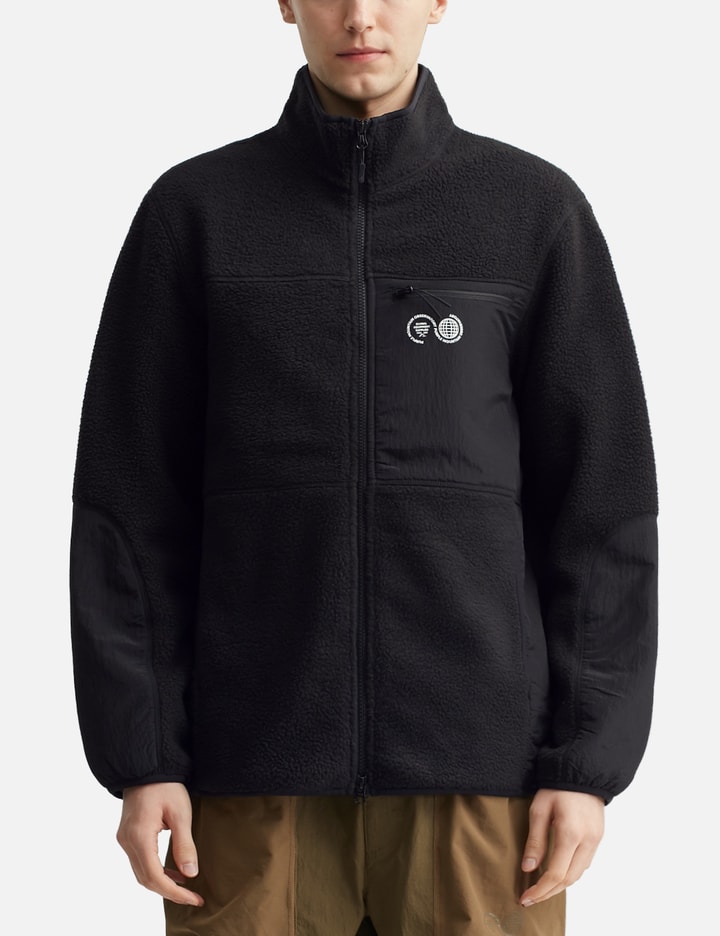 Purple Mountain Observatory Borg Sherpa Fleece In Black