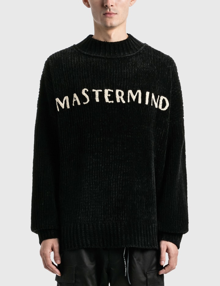 Cashmere Hand Knitted Mockneck Crew Sweater Placeholder Image