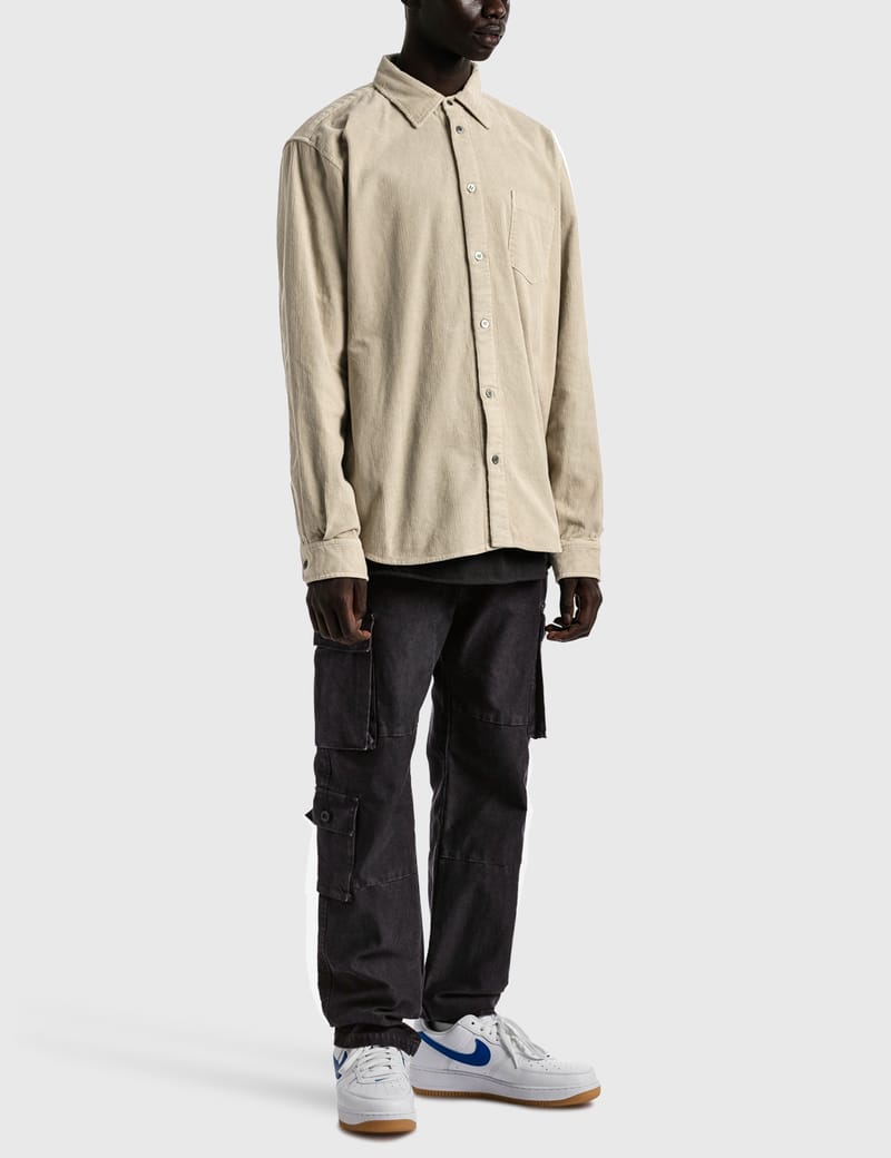 John Elliott Corduroy Cloak Button Up Shirt