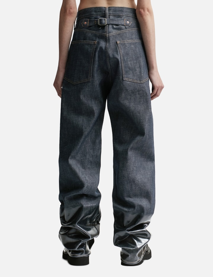 Lacquered Turn-up Jeans Placeholder Image