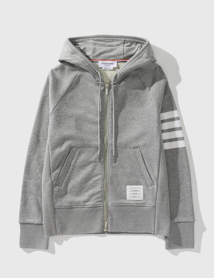 Loopback Jersey Knit 4-Bar Zip-Up Hoodie Placeholder Image