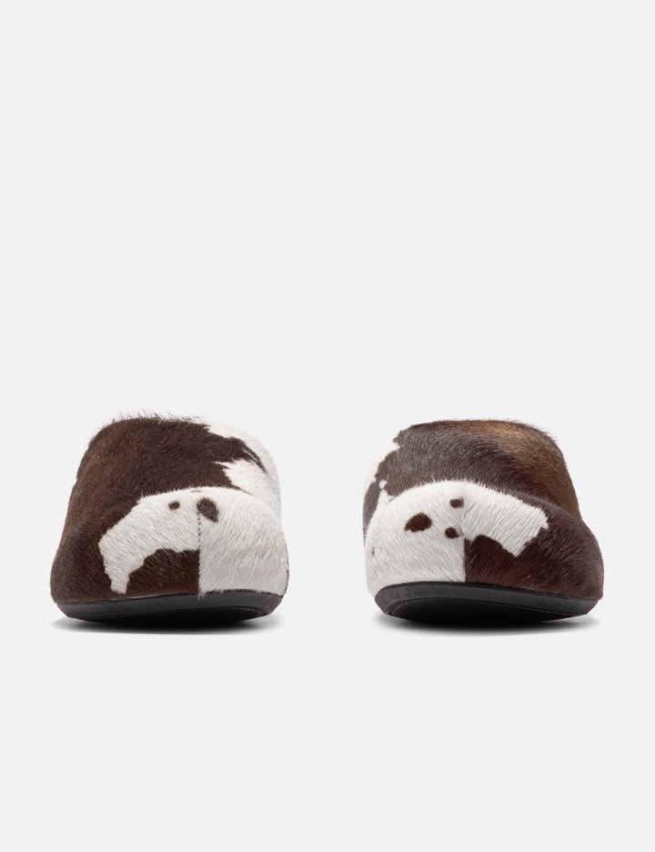 Marni Long Hair Calfskin Fussbett Sabot