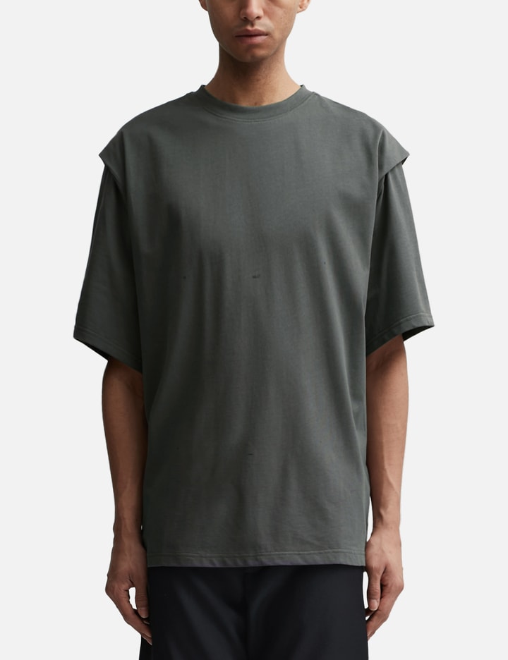 Shop Heliot Emil Outline Logo T-shirt In Grey