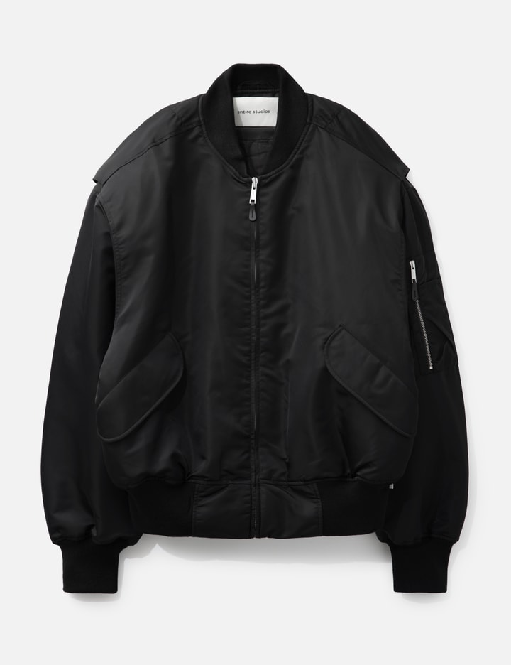 Entire Studios Broad Bomber Oil In Black