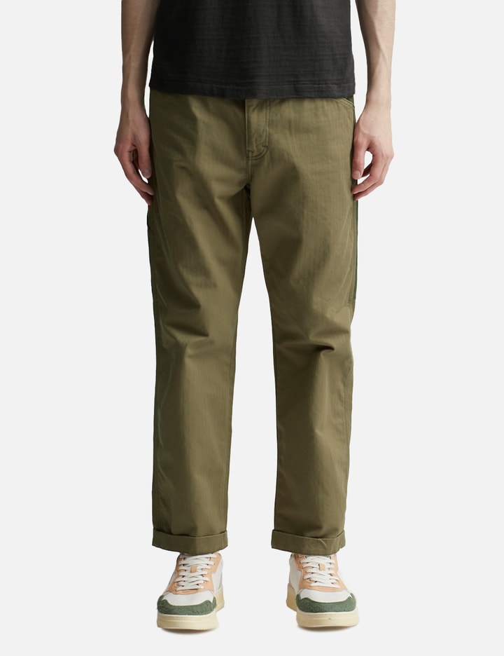 Shop Human Made Crazy Painter Pants In Beige