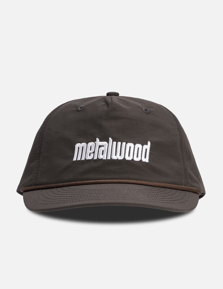 Metalwood Studio Metal Logo 5-panel Rope Hat In Brown