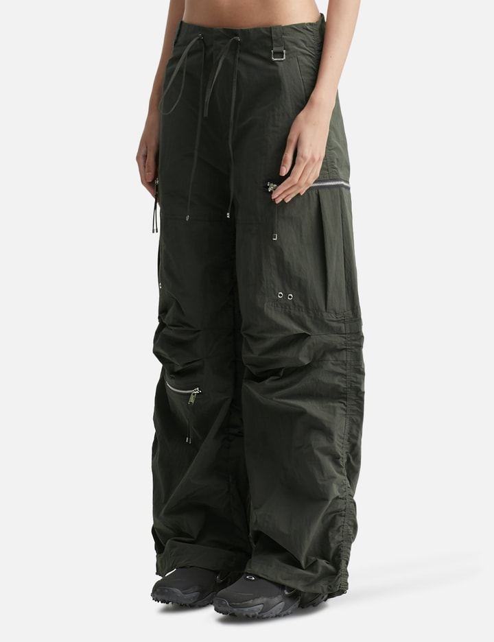 Nache Puckering Jogger Pants In Green