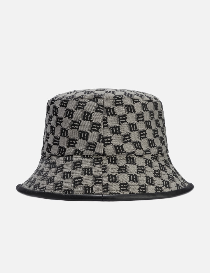 Leather-Trimmed Monogram Bucket Hat Placeholder Image