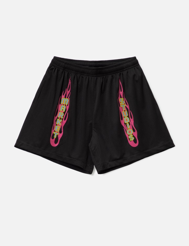 Market V12 Mesh Shorts In Black