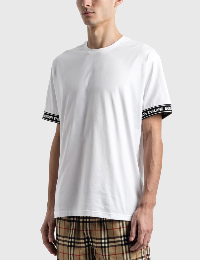 burberry logo tape t shirt