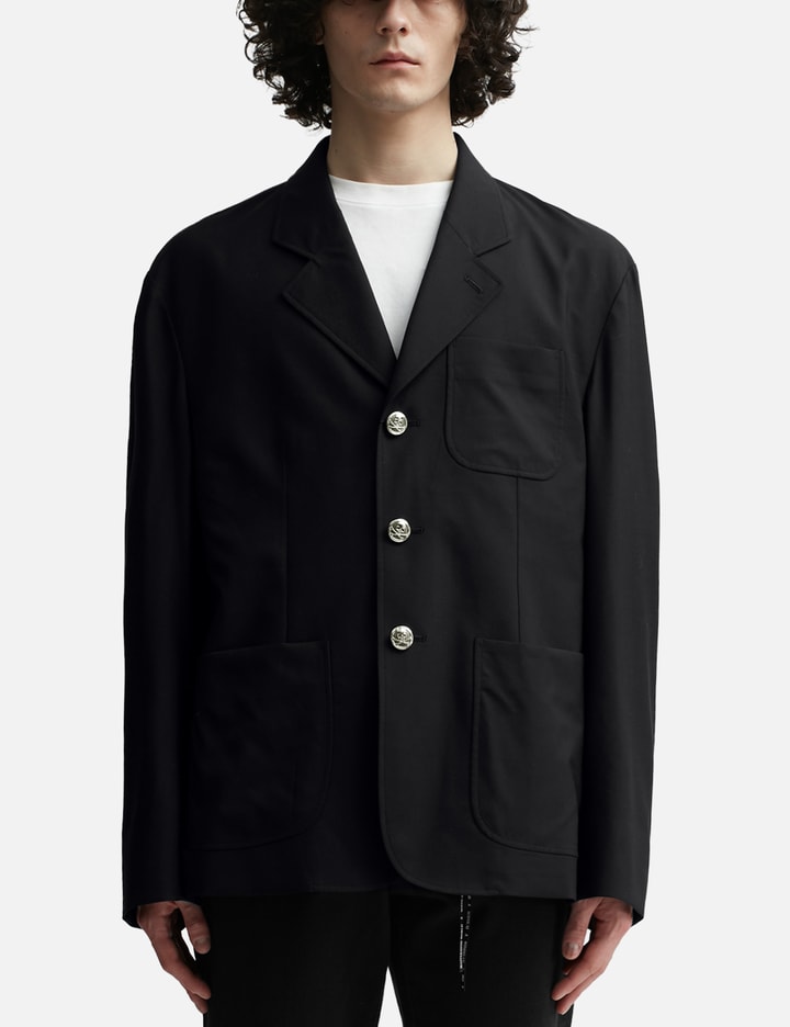 Shop Mastermind Japan Triple Button Blazer In Black
