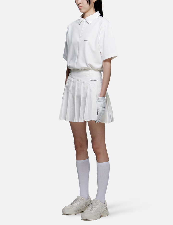 Shop Hypegolf X Post Archive Faction (paf) Pleated Skort In White