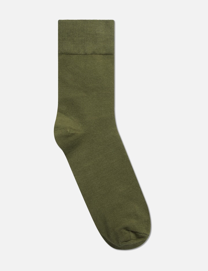 Shop Maison Kitsuné Fox Head Socks In Green