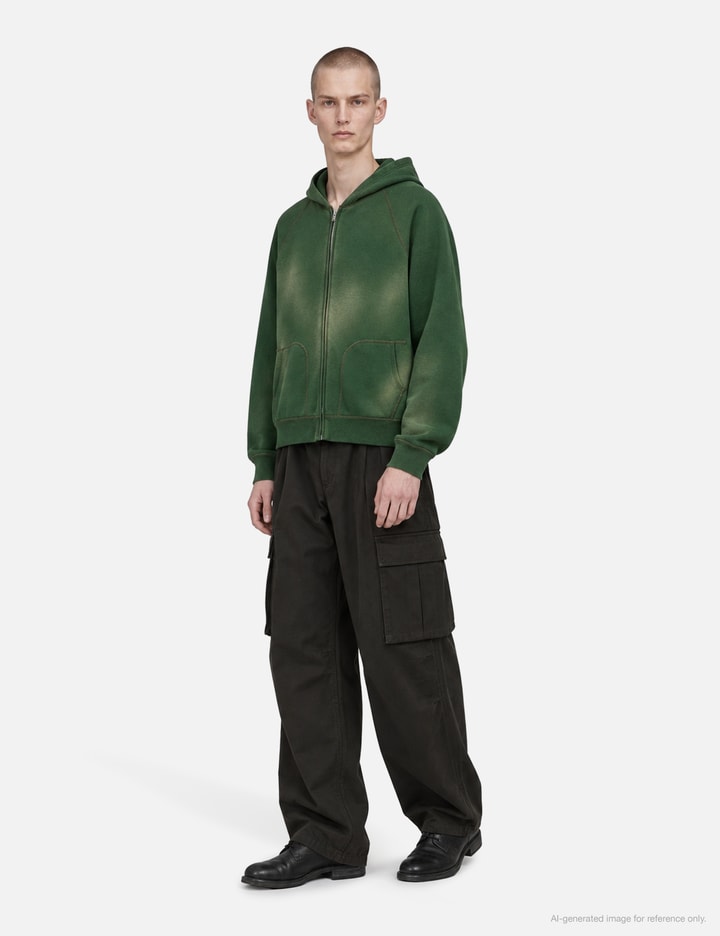 HERILL Zip-Up Hooded Sweatshirt