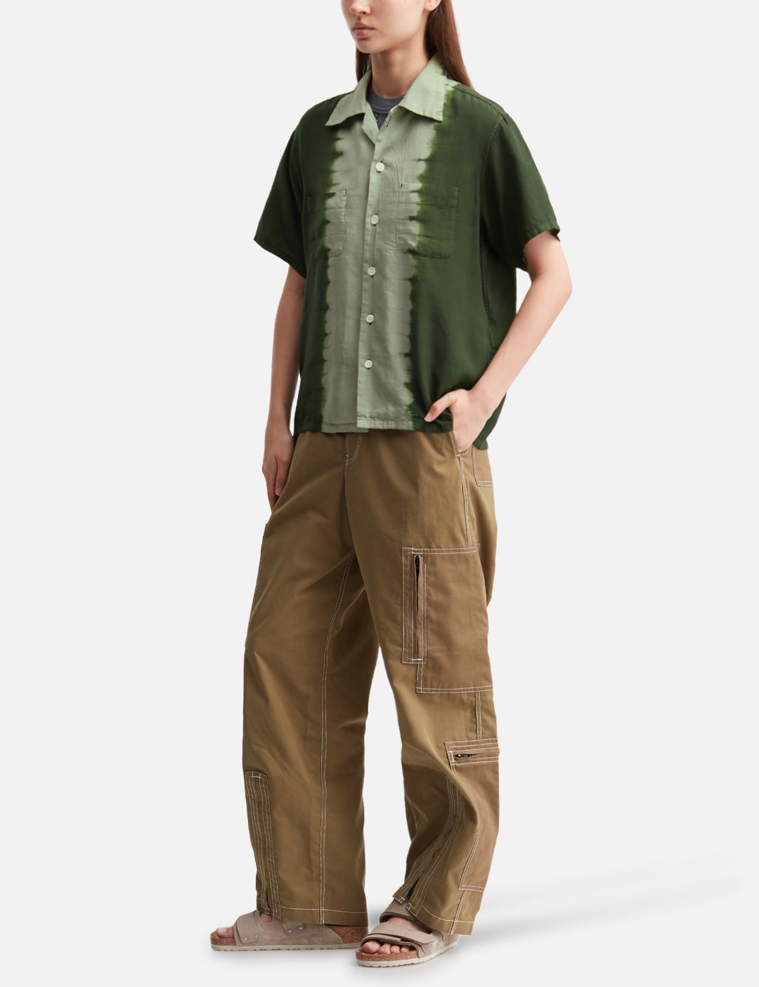 Hand Dye Open Collar SS Shirt view 15