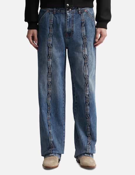 Andersson Bell - Wave Wide Leg Jeans | HBX - Globally Curated 