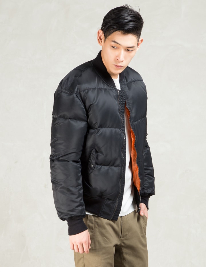 Facetasm - Black Ma-1 Bomber Down Jacket | HBX - Globally Curated 