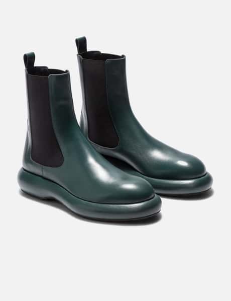 Ladies Boots Jil Sander Navy Ankle Boots Jil Sander Leather Ankle