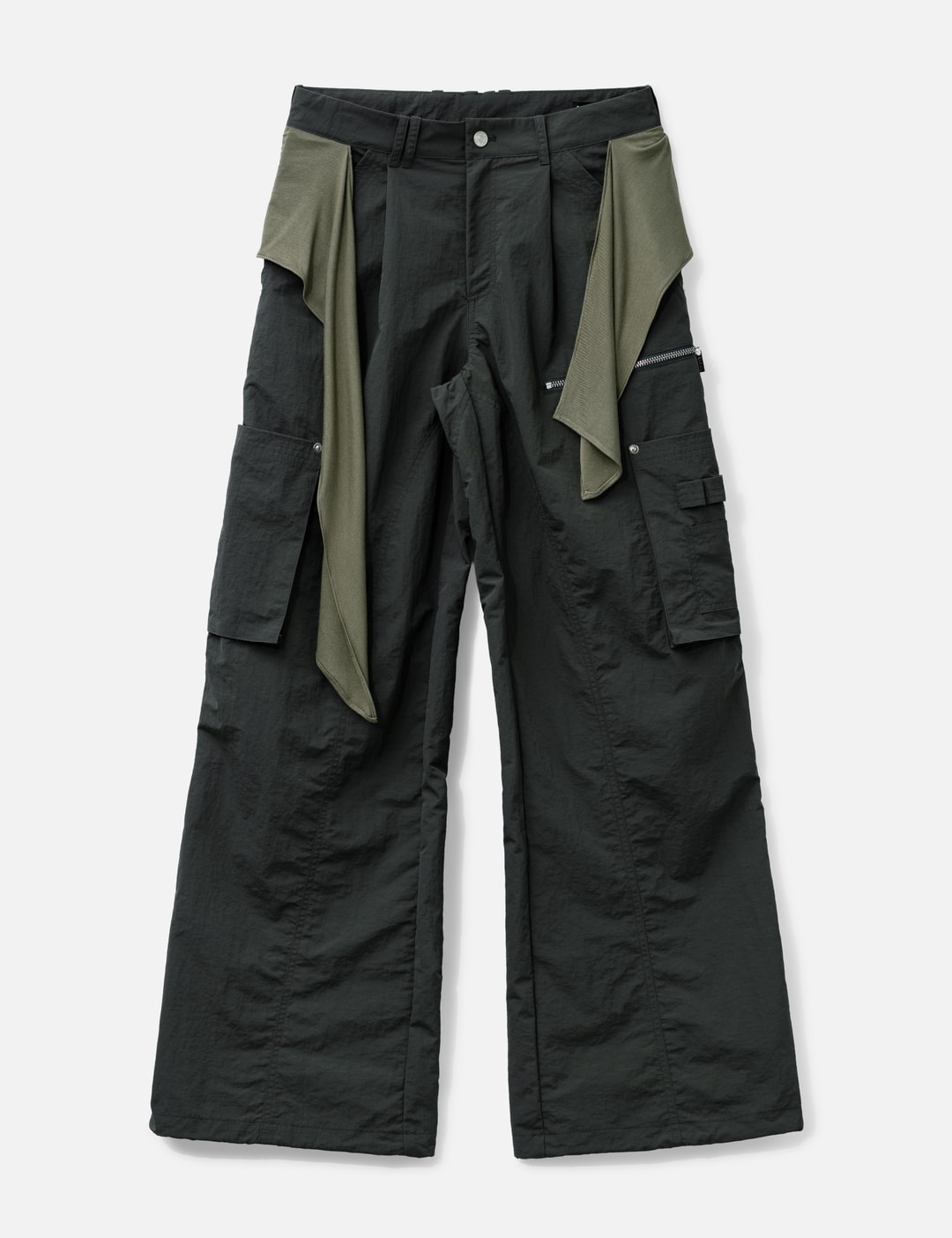 Mixed Layered Tie Jogger Pants Mixed Layered Tie Jogger Pants