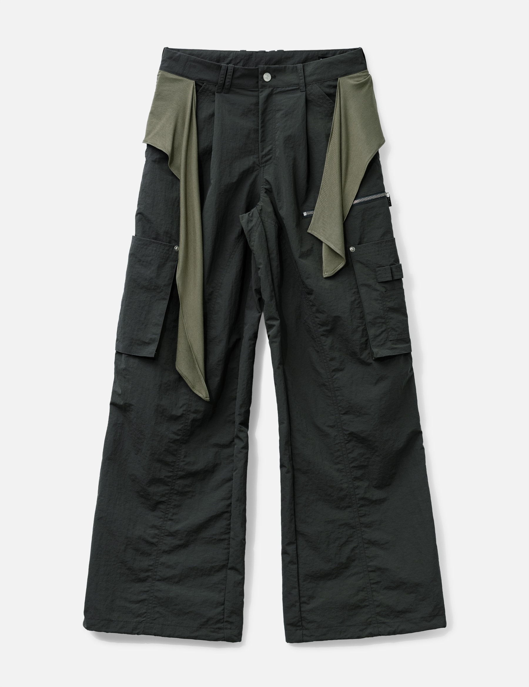 Mixed Layered Tie Jogger Pants view 16