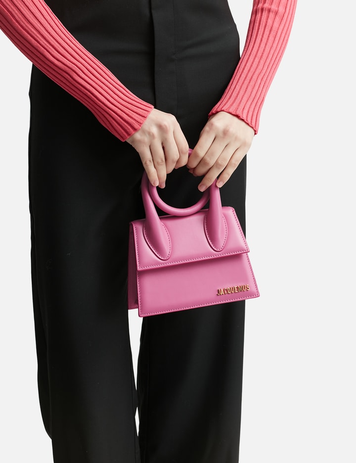 Jacquemus Le Chiquito Logo Lettering Mini Tote Bag In Pink