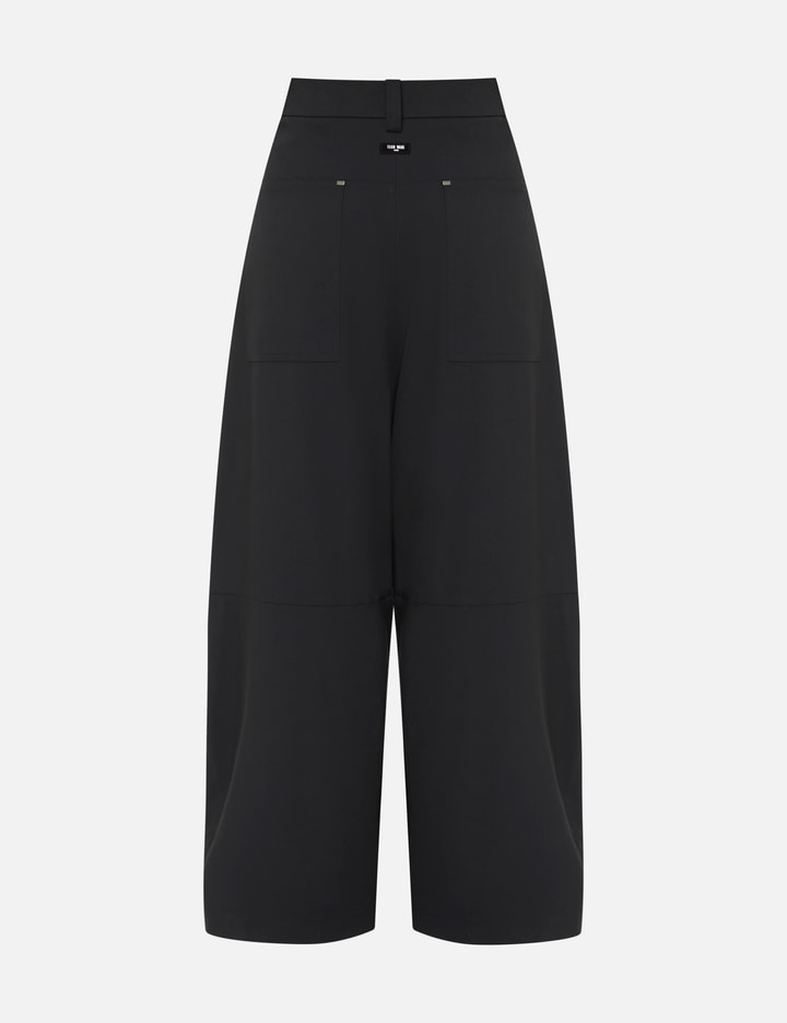 Team Wang Design Choices Cropped Wide-leg Trouser In Black