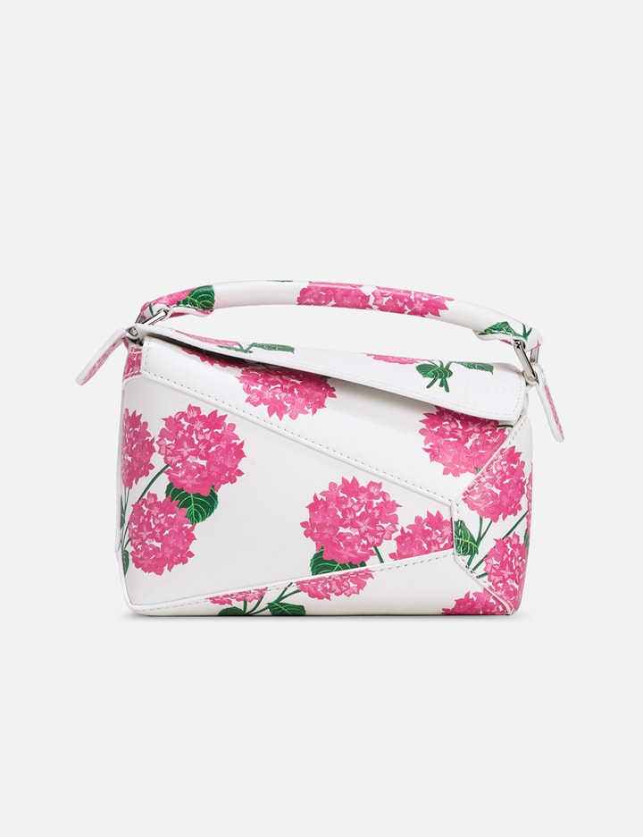 Loewe Mini Flower Puzzle Edge Bag In Pink