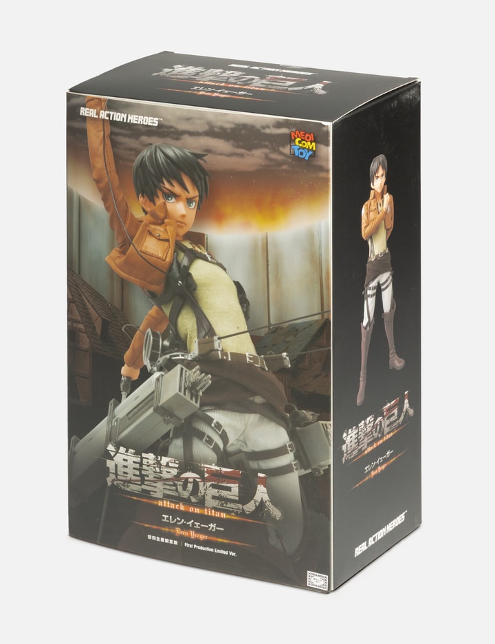 Medicom Toy First Production Limited Ver. Real Action Heroes Attack On Titan Eren Yeager Action Figure