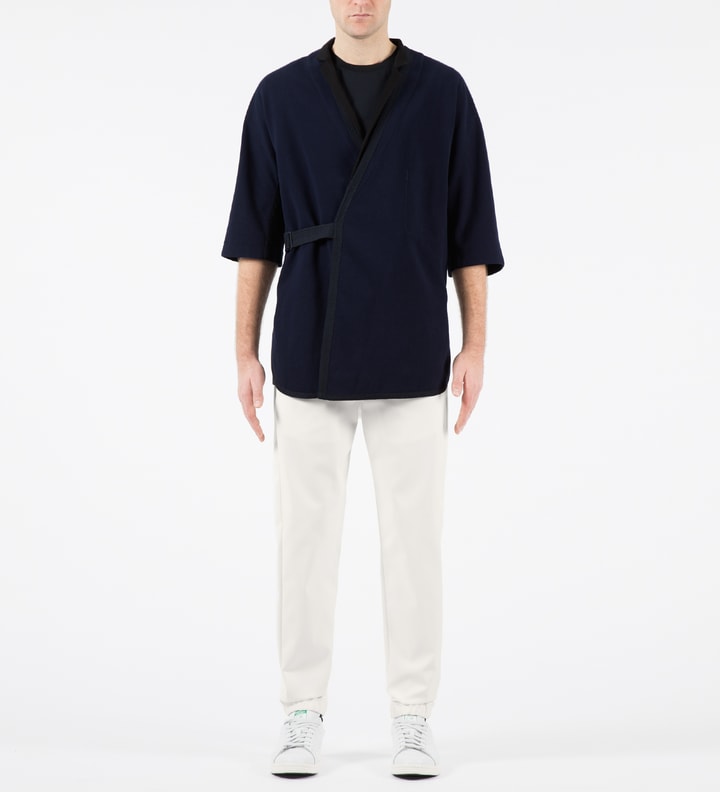White Utility Pants with Side Zipper Detail Placeholder Image