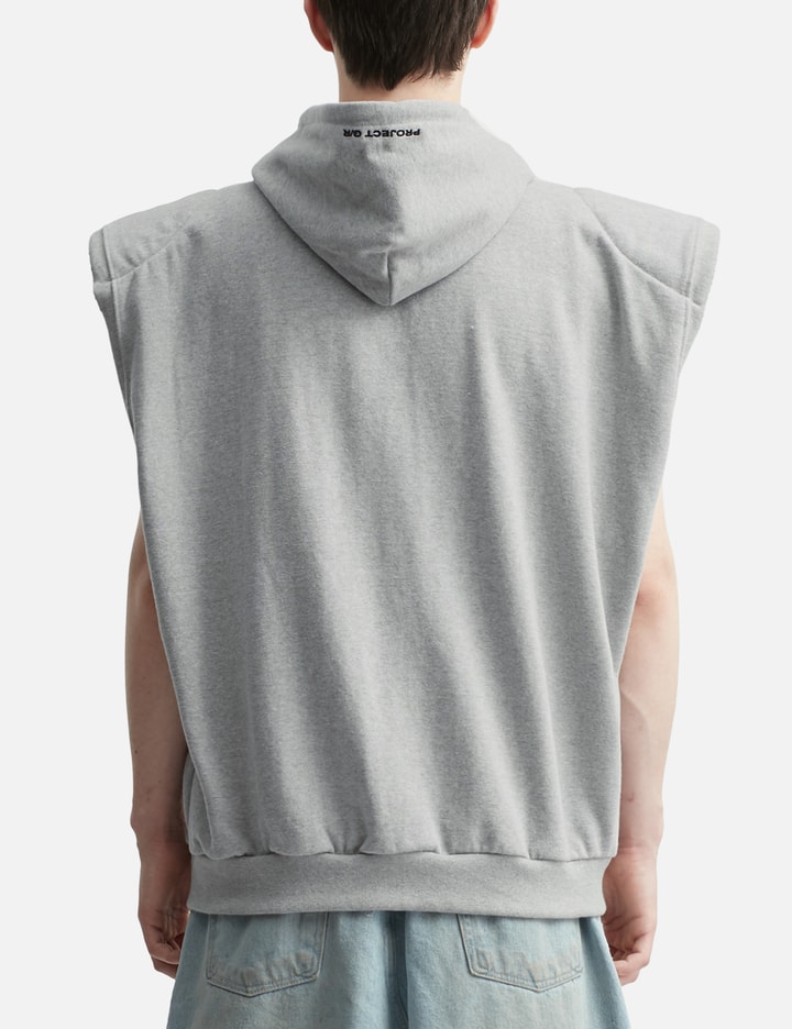 Boxy Sleeveless Zip Hoodie Placeholder Image