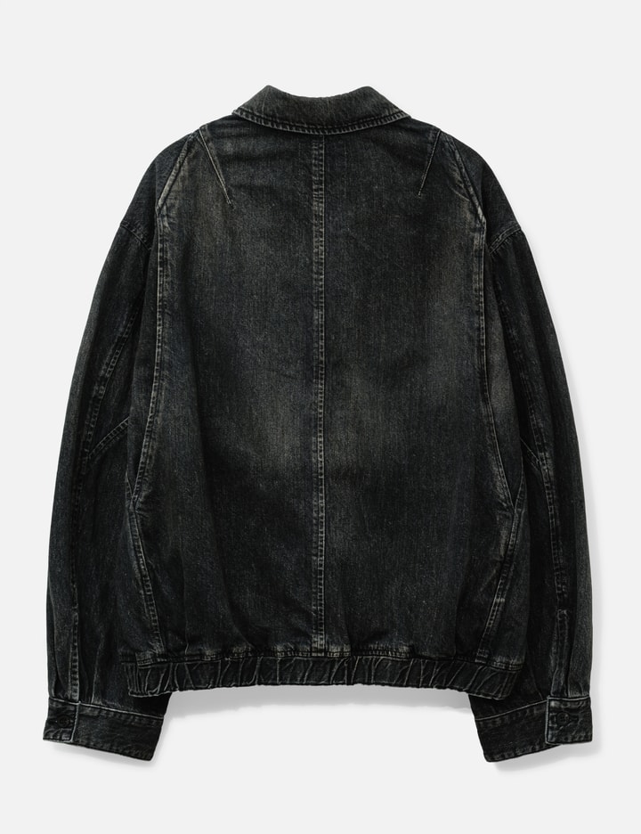ANCELLM Aging Denim Tuck Jacket