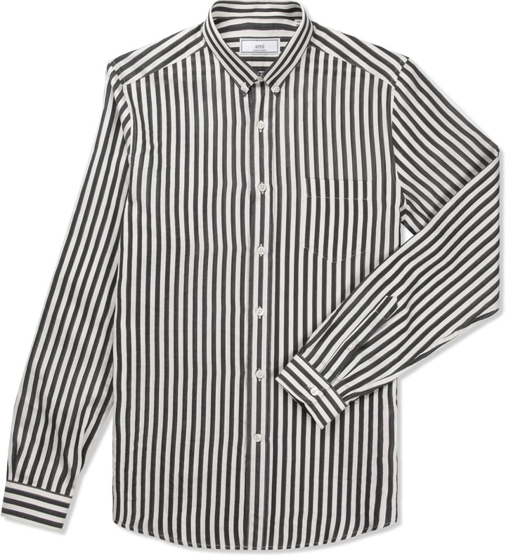 Ami Black Chemise Col Boutonne Shirt