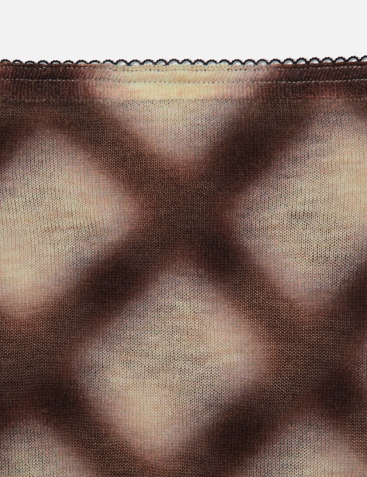 Perverze Spray-Painted Check Knit Skirt