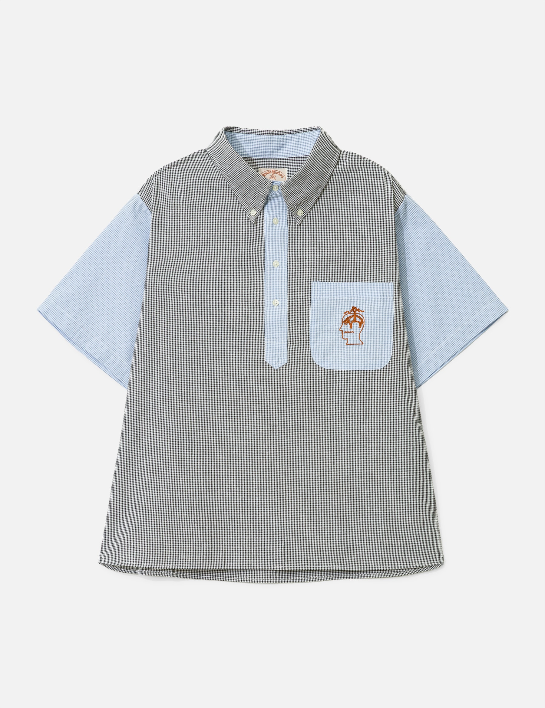 X Brooks Brothers California Reverse French Seam Pullover Shirt view 16