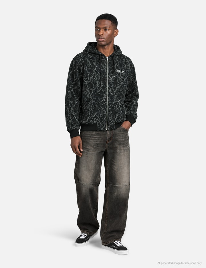 Butter Goods Thorn Camo Waffle Zip-Thru Hood