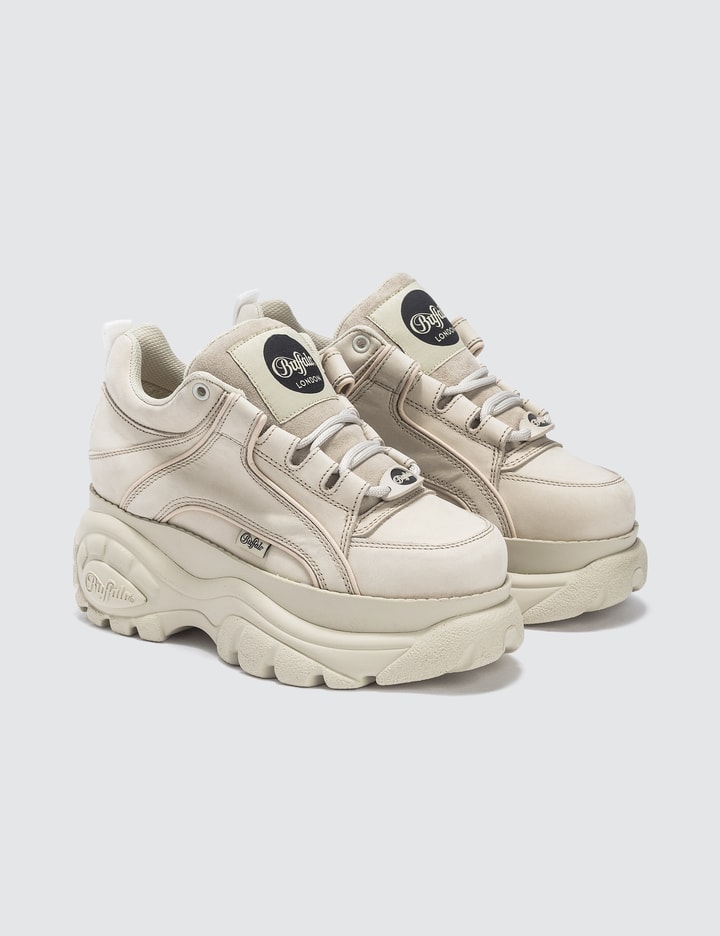 Buffalo Classic Cream Low Top Platform Sneakers Placeholder Image