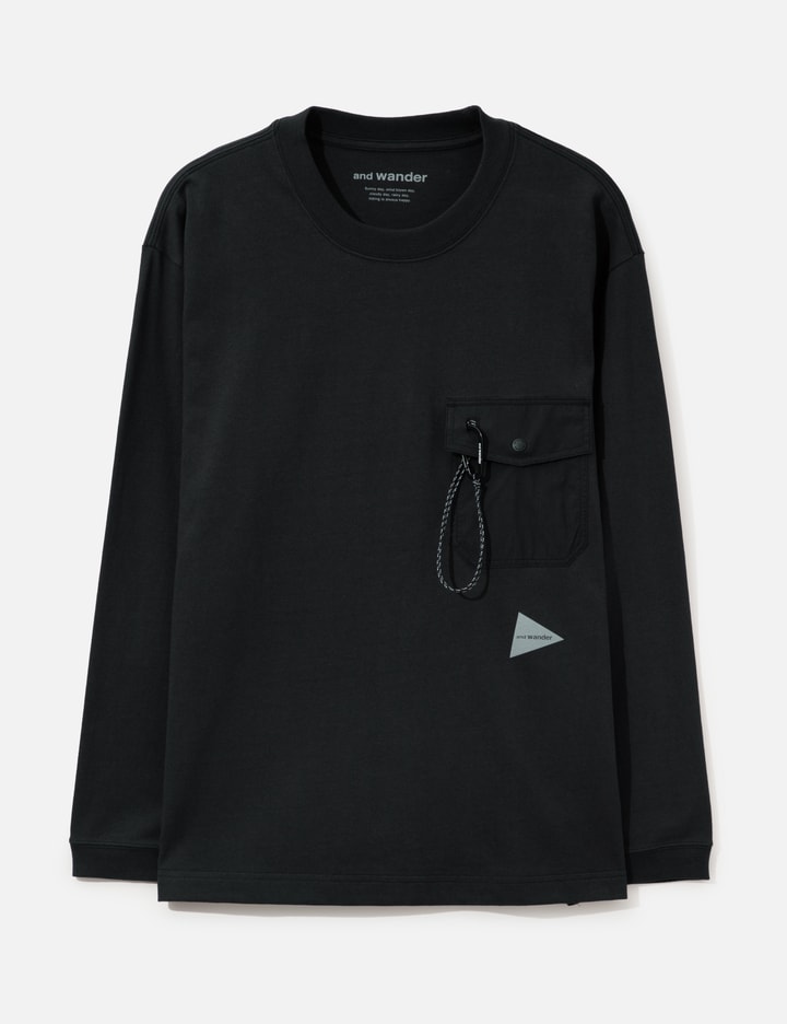 and wander Heavy Cotton Pocket LS T